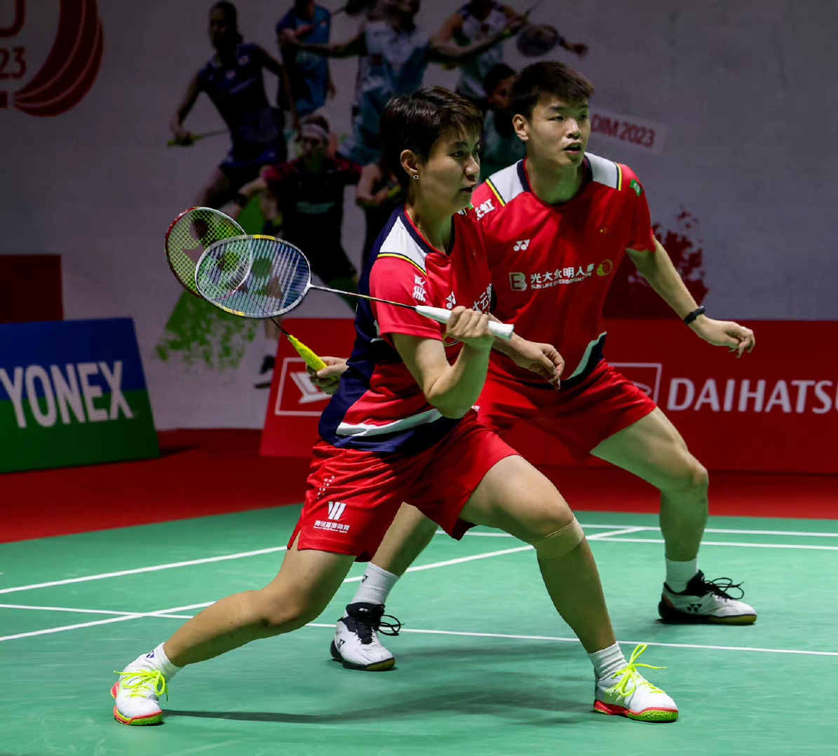 印尼羽毛球队力克法国羽毛球队，戴资颖制霸全场